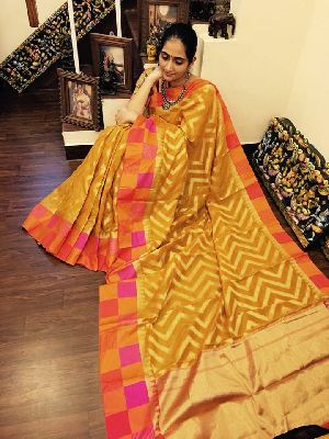 chanderi silk cotton sarees with blouse