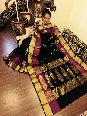 handloom cotton sarees with running blouse