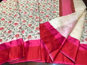 maheswari silk sarees with full embroidery work