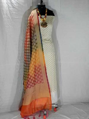 banarasi silk suits with banarasi dupatta