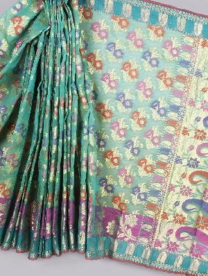 designer banarasi kora silk sarees