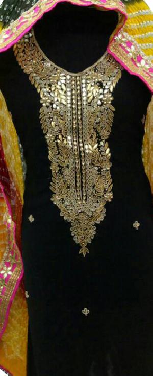 gota work georgette suits