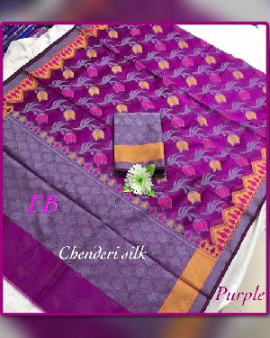 latest handloom chanderi silk sarees
