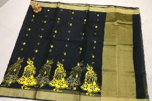 latest semi organza sarees