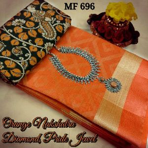 mf nakshatra diamond pure tussar silk sarees