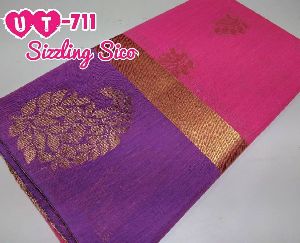 sico silk sarees with zari motifs