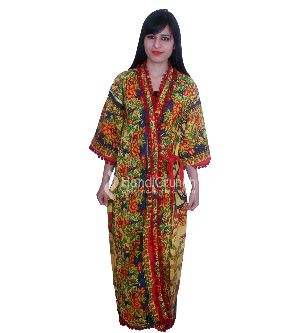 Colorful Printed Gown Bath Robe