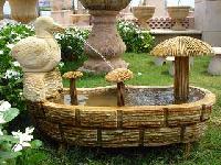 Teak Sandstone Fountain