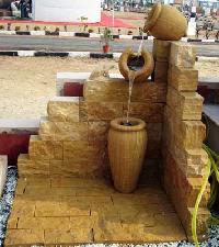 Teak Sandstone Fountain