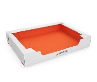 SELF-LOCKING INDUSTRIAL TRAY WITH OPEN SIDE