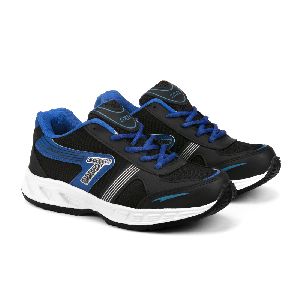 Mens Black & Blue Shoes