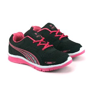 Ladies Black & Pink Shoes