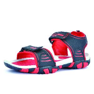 SDZ 113 Mens Black & Red Sandals