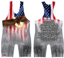 HSI-457 Printed Wrestling Singlets