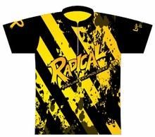 Sublimated Bowling Shirts / Team Bowling Practice Jersey Customized