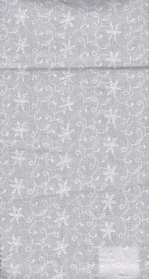 Aarya Ethnics Cotton Cambric Chicken Embroidered Bleach Fabrics_DN-26