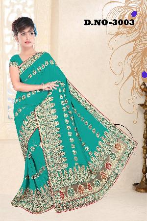 Aarya Ethnics Georgette Embroidered Sarees_DN-3003-C