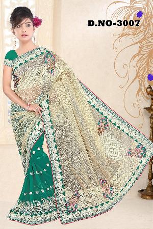 Aarya Ethnics Embroidered Georgette Saree_DN-3007-B