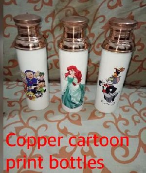 Copper Cartoon Printed Bottles