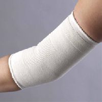 Elbow support with elastic pullover