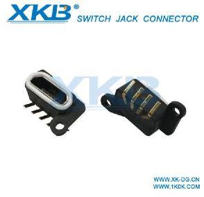 Micro USB Shen Plate Waterproof Seat