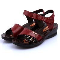 LEATHER SANDALS SHOES WOMEN