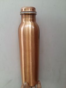 Mat Finish Copper Jointless Water Bottle, Packaging Type : Box