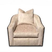 Caiden Wood Trim Swivel Chair