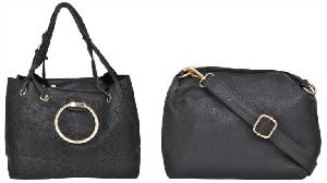 CHVB9  Black PU Handbags