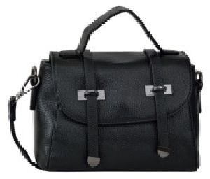 VAB255 Black PU Sling Bags