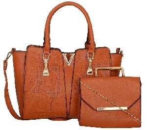 VABR141 Brown PU Handbags