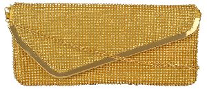 VAGO125 Golden Beaded Sling Bags