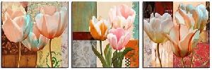 Lavender Tulips Flower Print Poster Canvas Wall Art