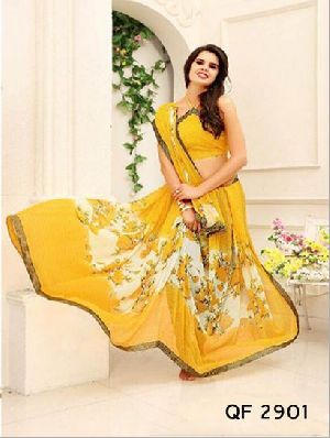 Printed Georgette Saree