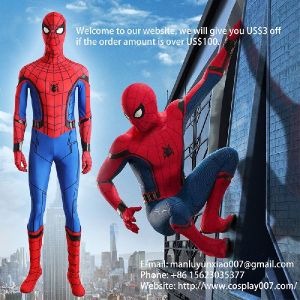 Men Spider Man Cosplay Costume Jumpsuit