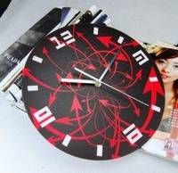 Acrylic Black Round Modern Wall Clocks