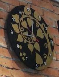 Wall Clock Thai Wooden Painting