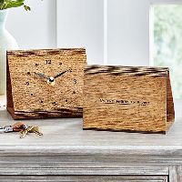 Hidden Message Wood Hinge Clock