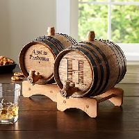 Mini Oak Whiskey Barrel