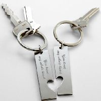 Personalized Couple's Key Chain