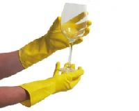 Household gloves flocklined