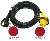 Ergo Grip RV Power Cord with Angled Connector
