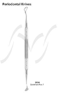 GOLDMAN FOX 7 PERIODONTAL KNIFE