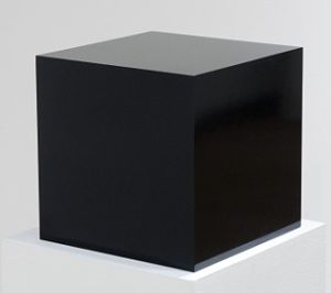 Black Acrylic 5 Sided Cubes