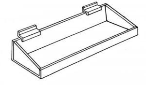 Clear Acrylic Slatwall Bins