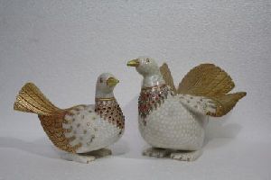 Marble Carving Pigeon Set
