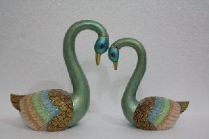 Marble Carving Swan Set