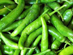 fresh green chilli