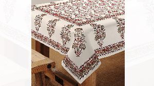 Hand Block Print Floral Motif Table Covers