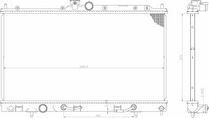 Mitsubishi Lancer 2001-06 Automatic Radiator